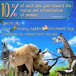 Working with animal sanctuaries & rescues. 🦩